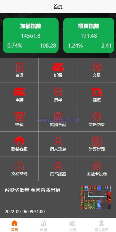 图片[1]-黑色版uinapp股票配资源码/台湾股票系统/申购折扣交易系统 - 海外源码-出海源码-精品优选源码资源平台-海外源码-出海源码-精品优选源码资源平台