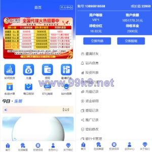 项目投资理财系统/投资众筹系统/分红返利 - 海外源码-出海源码-精品优选源码资源平台-海外源码-出海源码-精品优选源码资源平台