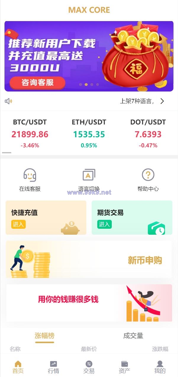 图片[3]-全新多语言交易所/期权币币交易/质押挖矿/新币申购/区块链交易所 - 海外源码-出海源码-精品优选源码资源平台-海外源码-出海源码-精品优选源码资源平台