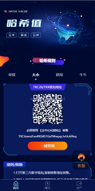图片[1]-前端vue版哈希竞彩/区块链哈希值游戏/usdt/trx双玩法 - 海外源码-出海源码-精品优选源码资源平台-海外源码-出海源码-精品优选源码资源平台
