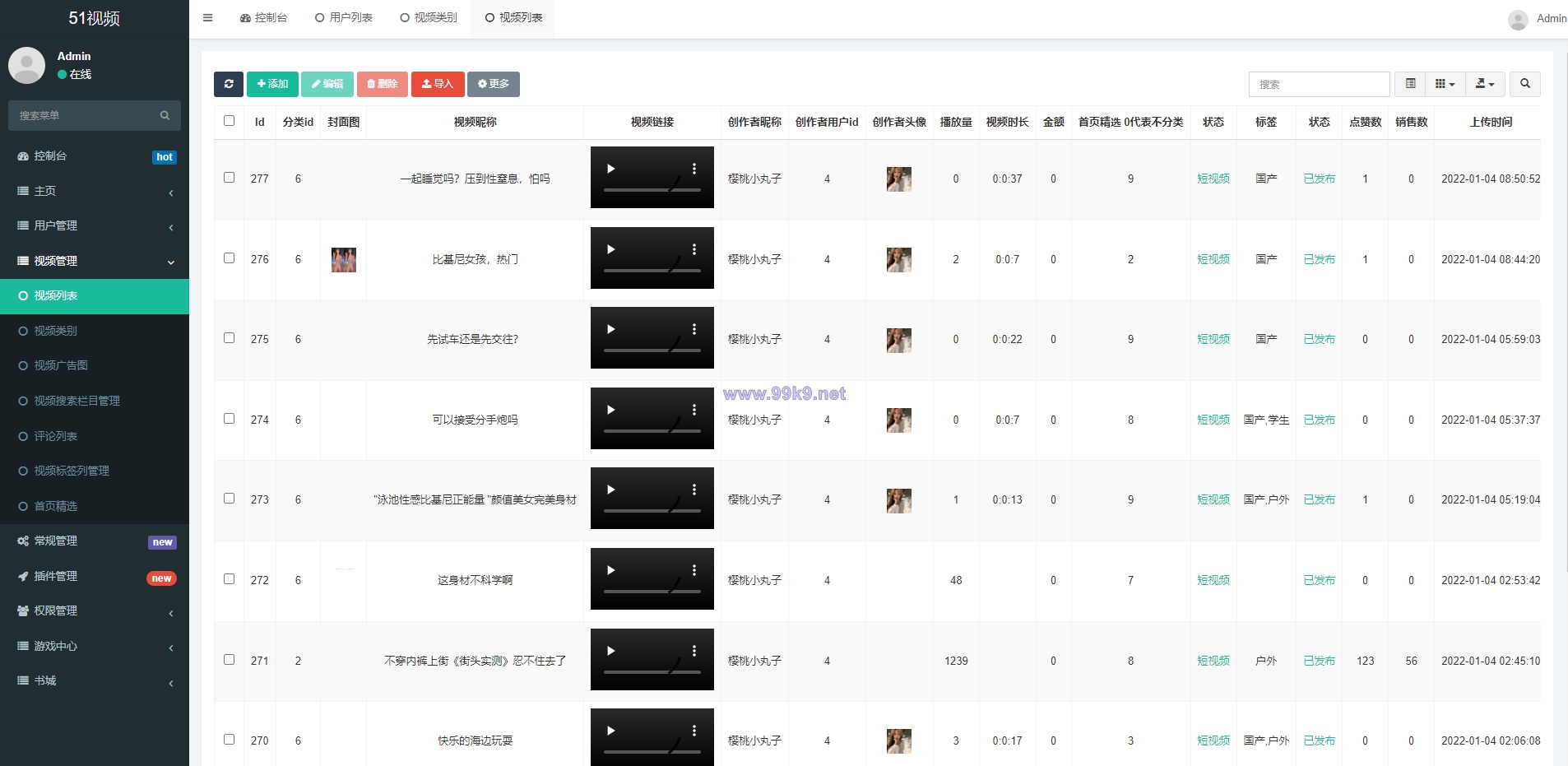图片[15]-fastadmin框架短视频系统/视频知识付费源码/附带小说系统 - 海外源码-出海源码-精品优选源码资源平台-海外源码-出海源码-精品优选源码资源平台
